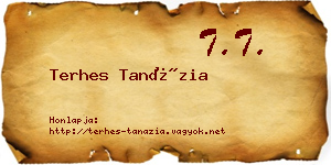 Terhes Tanázia névjegykártya